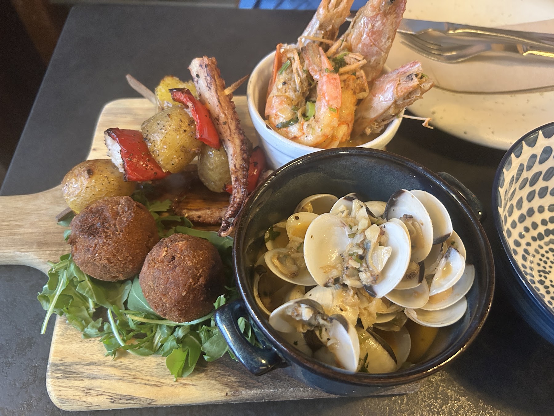 Tapas e bruschettas da casa